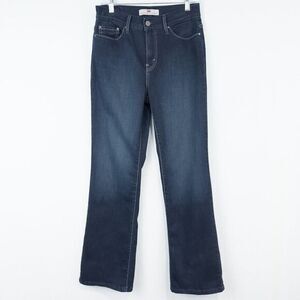 Levis 512 Perfectly Slimming Bootcut Jeans‎ Womens 8M Dark Wash Bling Western